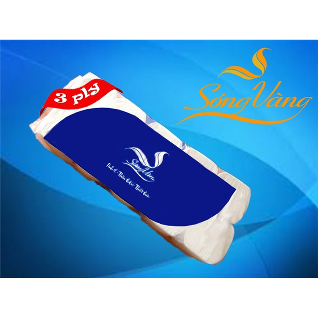 Giấy vệ sinh cuộn nhỏ Sóng Vàng không lõi 1.5kg