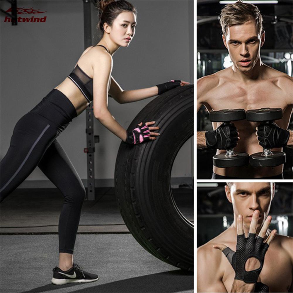 Hw Set 2 Găng Tay Hở Ngón Thể Thao Chống Trượt Thoáng Khí