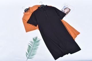 Đầm polo suông rộng