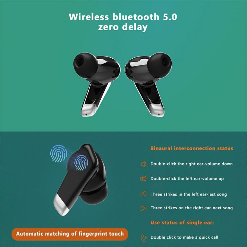 Tai nghe không dây bluetooth TWS Q2, âm thanh HIFI, Bass mạnh, kháng nước, chống ồn