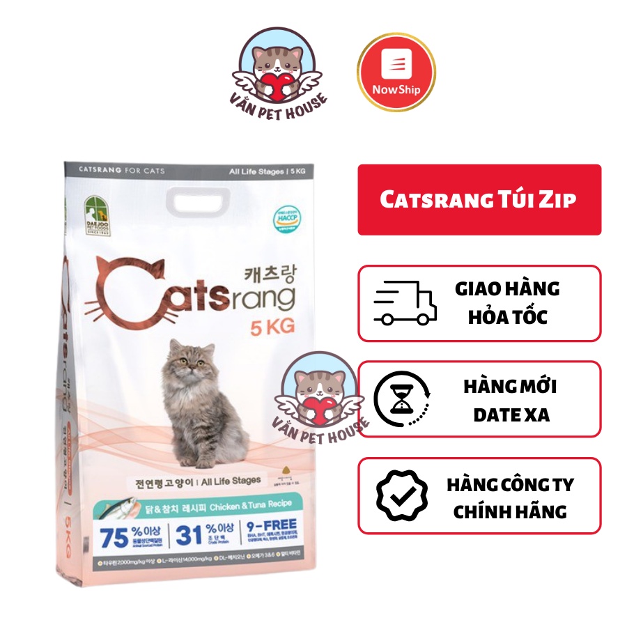 Hạt Catsrang (Túi 1kg) Hàn Quốc Cho Mèo Mọi Lứa Tuổi - Catrang