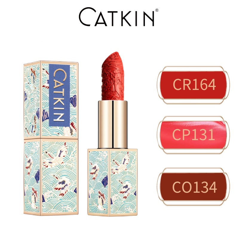 Son bóng CATKIN 1.8g màu lì trang điểm dưỡng ẩm chống nước lâu trôi