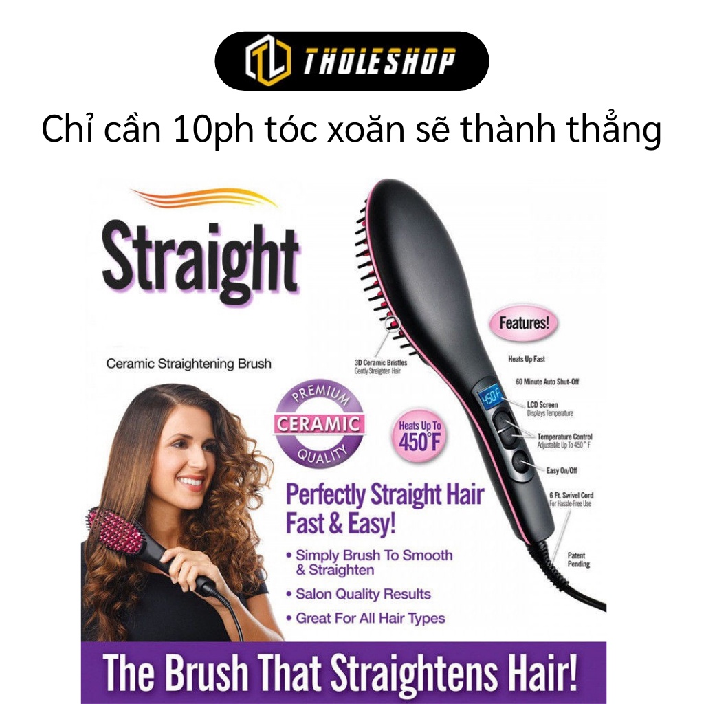 Lược Điện - Lược Điện Chải Thẳng Tóc Chuyên Nghiệp, Nhanh Chóng 8201