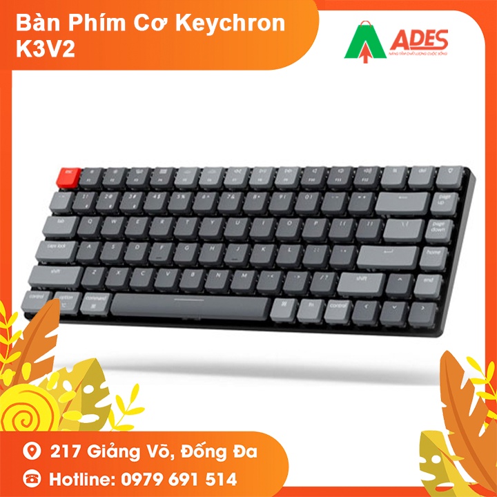 Bàn Phím Cơ Keychron K3 V2 Bảo Hành Chính Hãng 12 Tháng