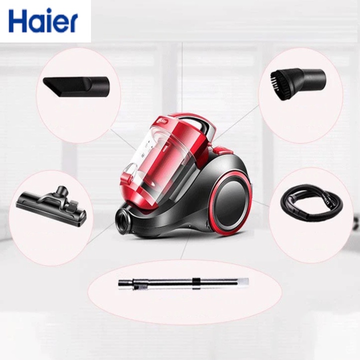 Máy hút bụi gia đình Haier công suất lớn 1400W có hộc chứa bụi HZW1413 - Bảo hành 12 tháng - khohangcap1_ad