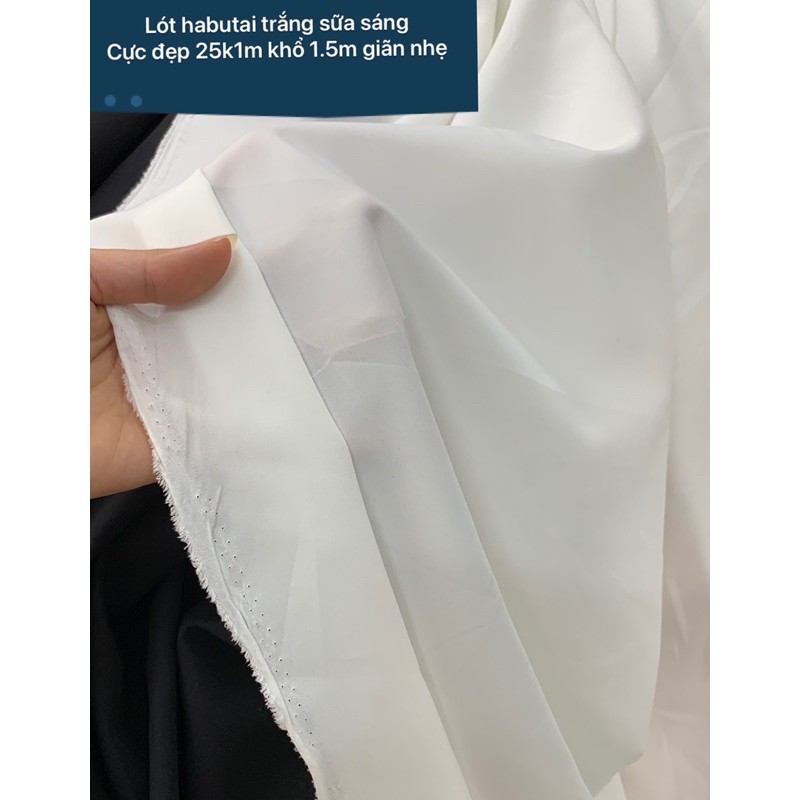 Vải Lót Habutai chất lượng Loại I dày dặn chứ không mỏng dính chuyên lót cho Ren,Lót Vest dạ