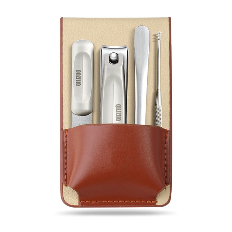 Bộ Dụng Cụ Chăm Sóc Móng Chuyên Nghiệp Bằng Thép Không Gỉ Kèm Túi Đựng