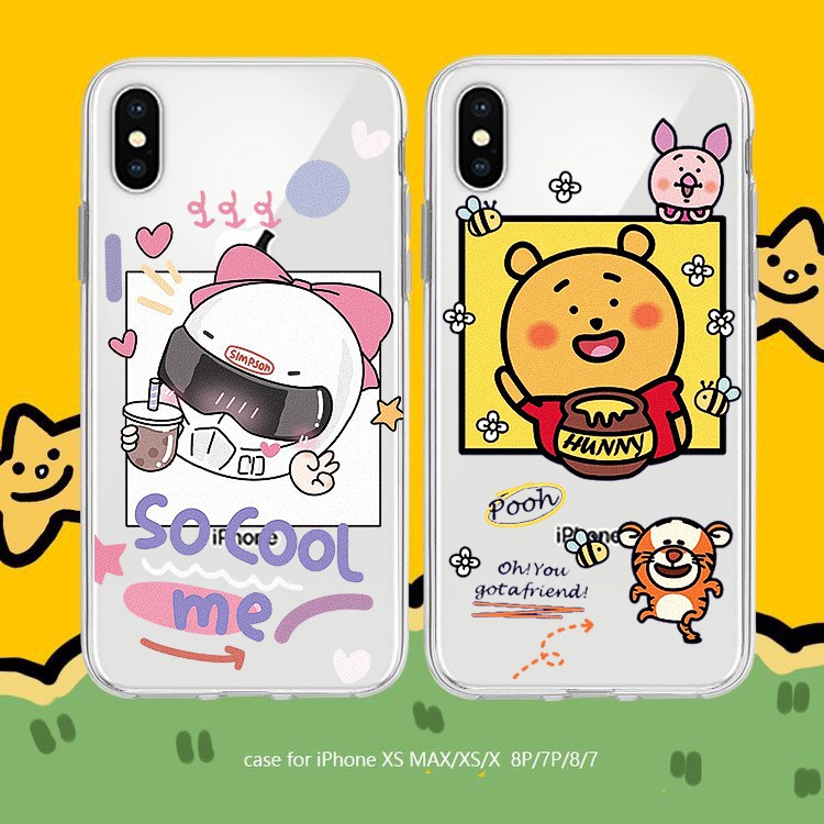 Ốp lưng iphone So Cool Pooh 6 6S 6Plus 6S Plus 7 8 7Plus 8Plus X XSMax 11 ProMax XR - Xưởng Ốp Việt Nam M804