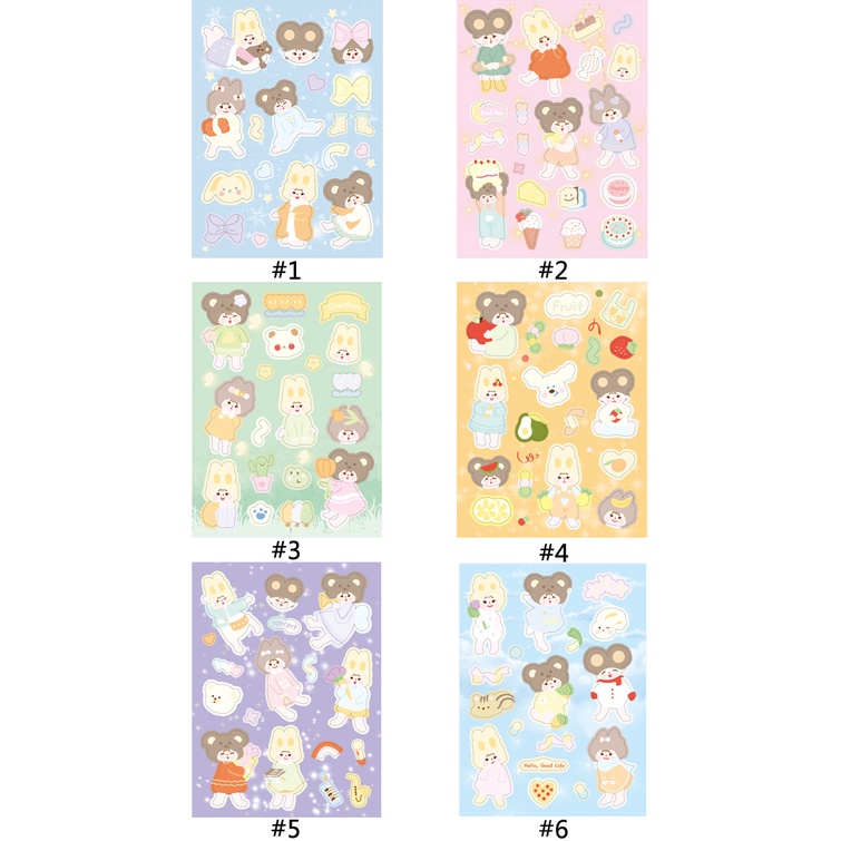 Sticker dán trang trí hình cô gái hoạt hình dễ thương