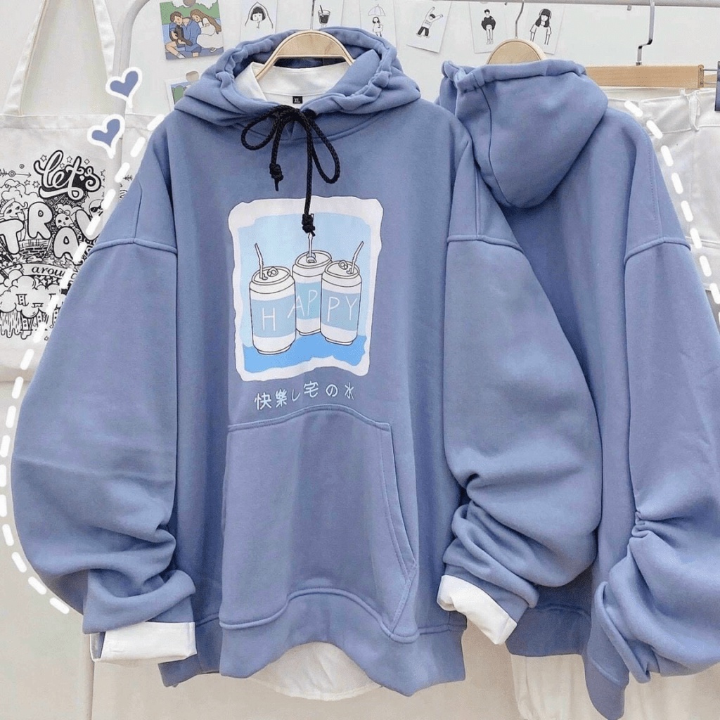 Áo hoodie,Áo Khoác Hoodie Thun Nỉ Ngoại Cao Cấp From Rộng In Hình Con Vật Năng Động Dễ Thương TP393