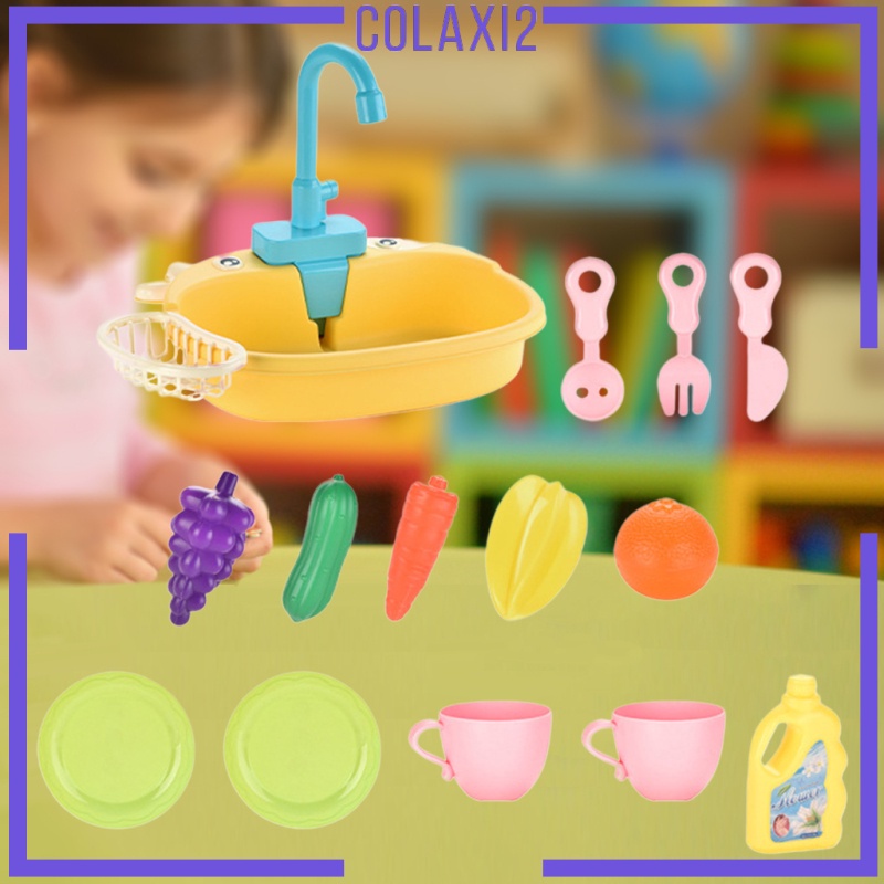 [COLAXI2] Electric Automatic Kitchen Sink Toys Pretend Role Play Toys Kids