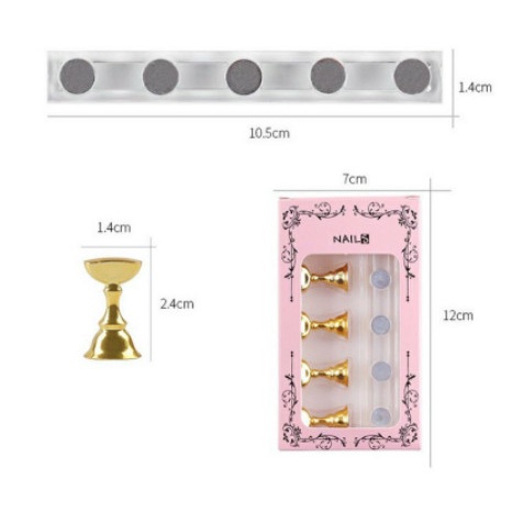 Đế gắn móng giả , đế nam châm, keo đa năng gắn móng mẫu tập vẽ