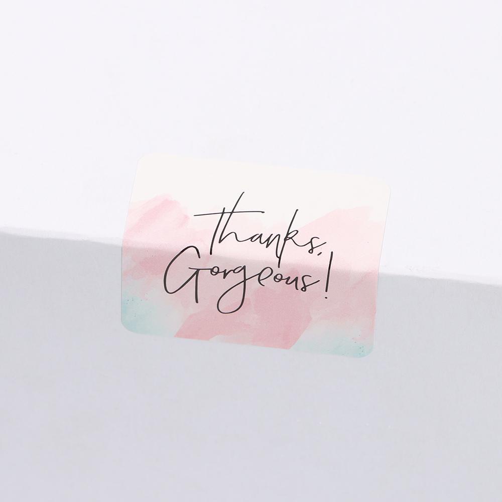 Set 100 Sticker Cảm Ơn Bạn Kích Thước 4 * 4cm
