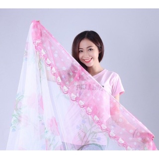 Mùng in hoa có cửa và không cửa đủ size
