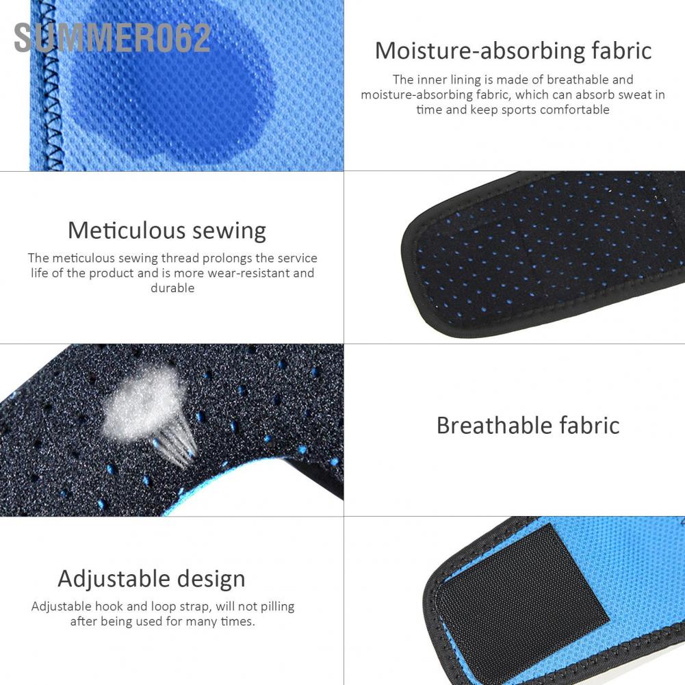 Summer062 Sports Knee Protective Brace Running Joint Support Silicone Pad Compression Sleeve