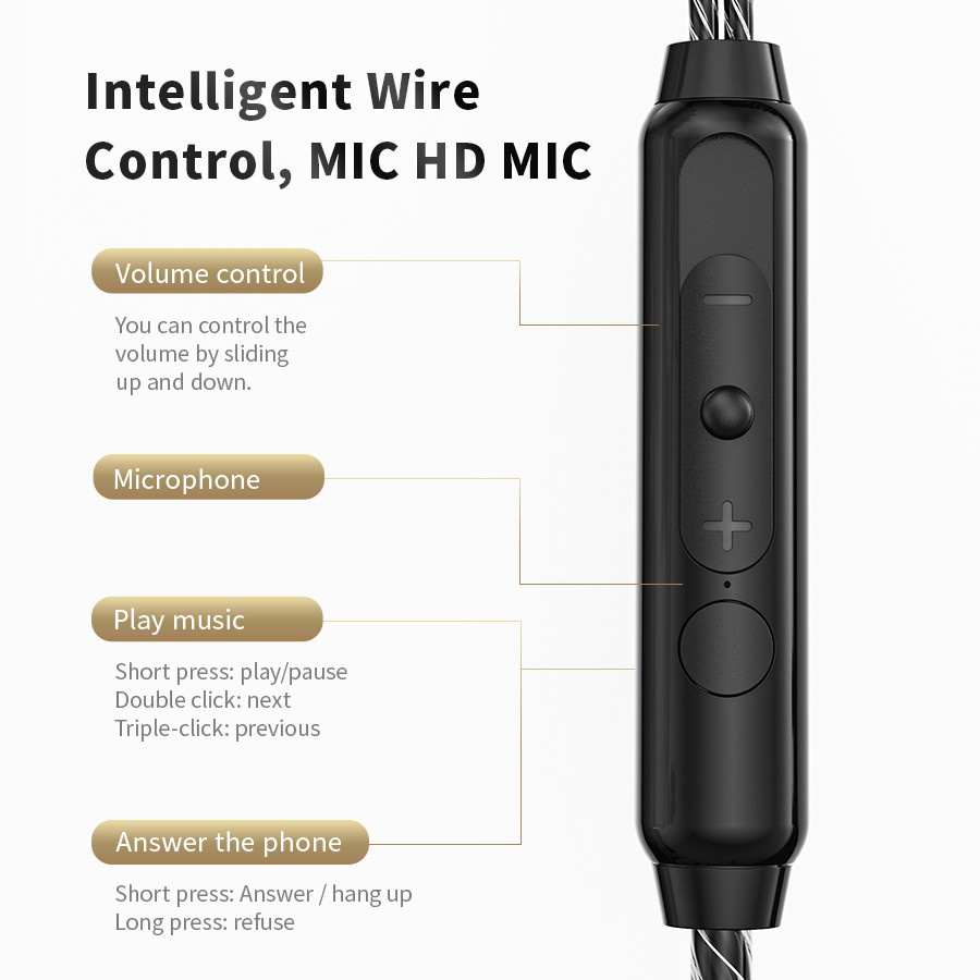 Tai nghe có dây QKZ SK8 jack 3.5mm cao cấp siêu trầm có micro