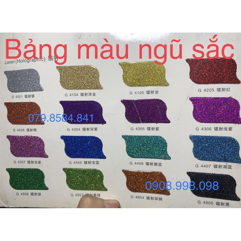 100gr Bột kim tuyến 7 màu