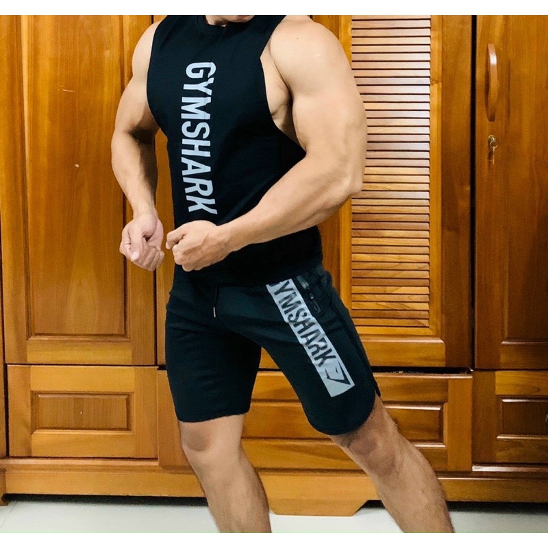 ÁO TANKTOP BA LỖ GYMSHARK MỚI 3 MÀU CHẤT THUN COTON CO GIẢN THẤM HÚT TỐT