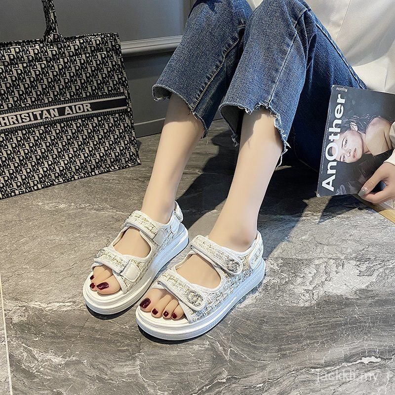 Xxfeng-dép Sandal Đế Bệt Thời Trang Mùa Hè Sành Điệu Dành Cho Nữ 2021