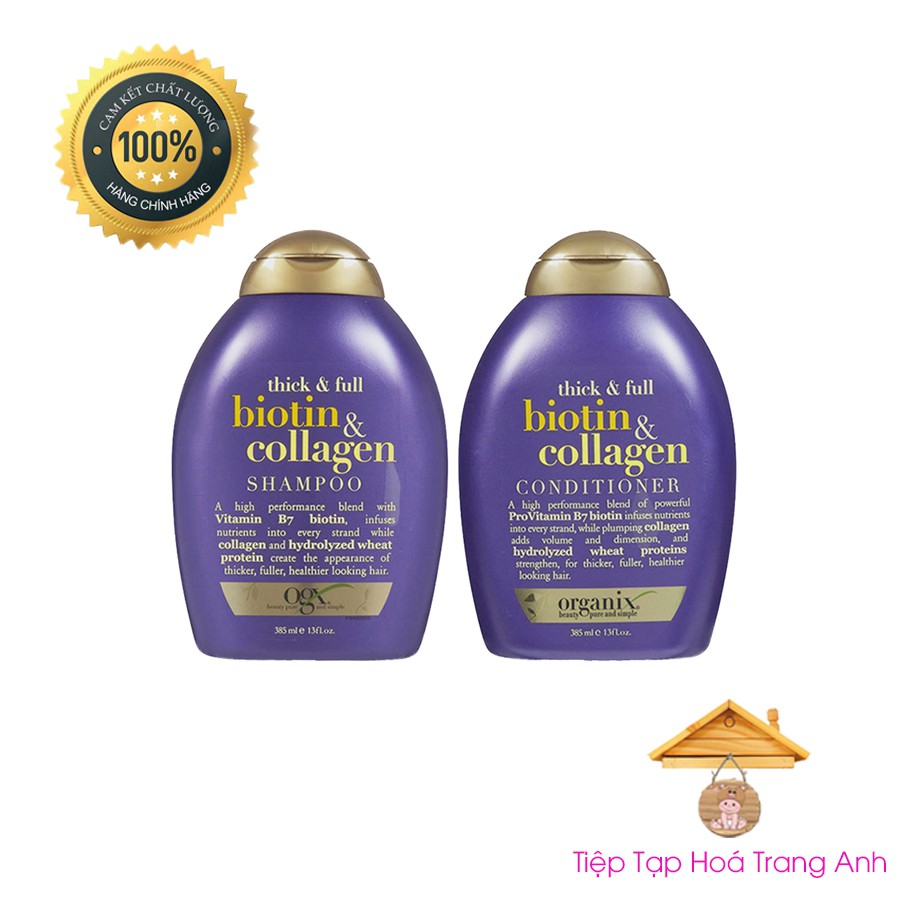 Cặp gội xả Biotin Mỹ