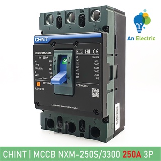 Cầu dao tự động 3 pha 3p 250a mccb chint nxm-250s/3300 in 250a
