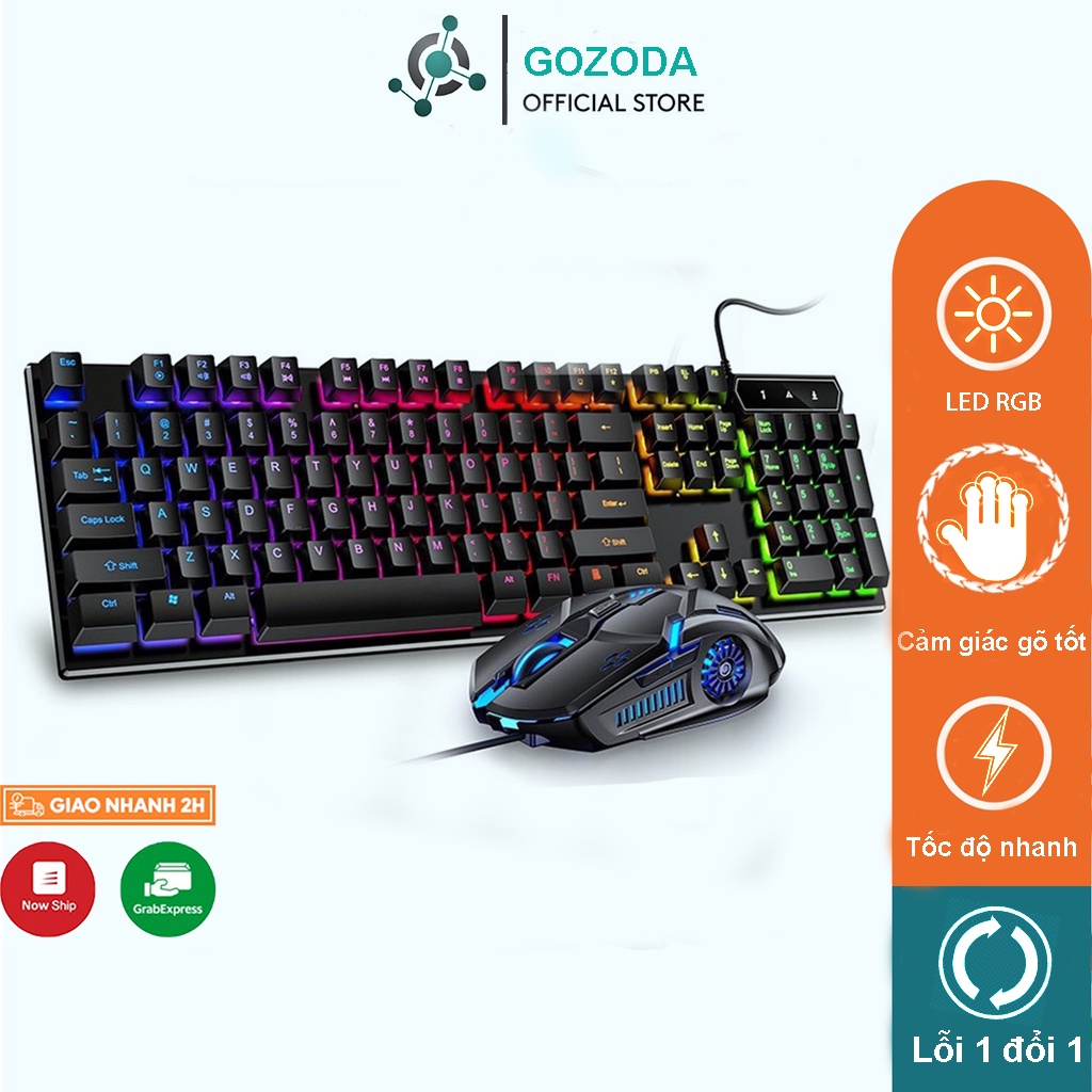 Bàn phím máy tính Gaming RGB YINDIAO V4 có dây / Đèn LED RGB chống nước chơi game máy tính Esport