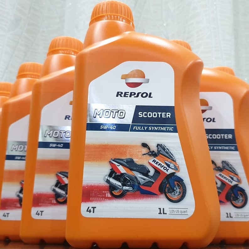 (Nhớt Xe Tay Ga) Repsol Moto Scooter 4T 5W-40 Full Synthetic Made in Spain