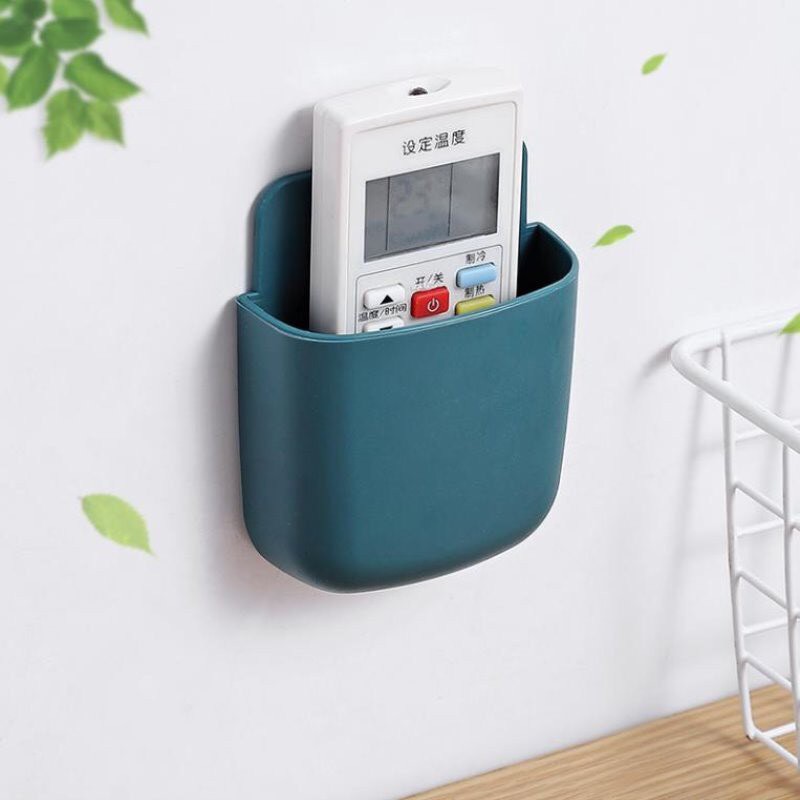 Kệ đựng điện thoại dán tường đựng bút viết, remote, điều khiển TV, điều hòa gắn bàn tiện dụng