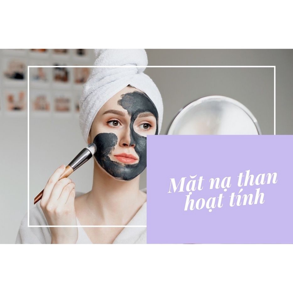 Mặt nạ than tre hút bỏ bã nhờn thải độc chì sáng da mờ thâm - MTT