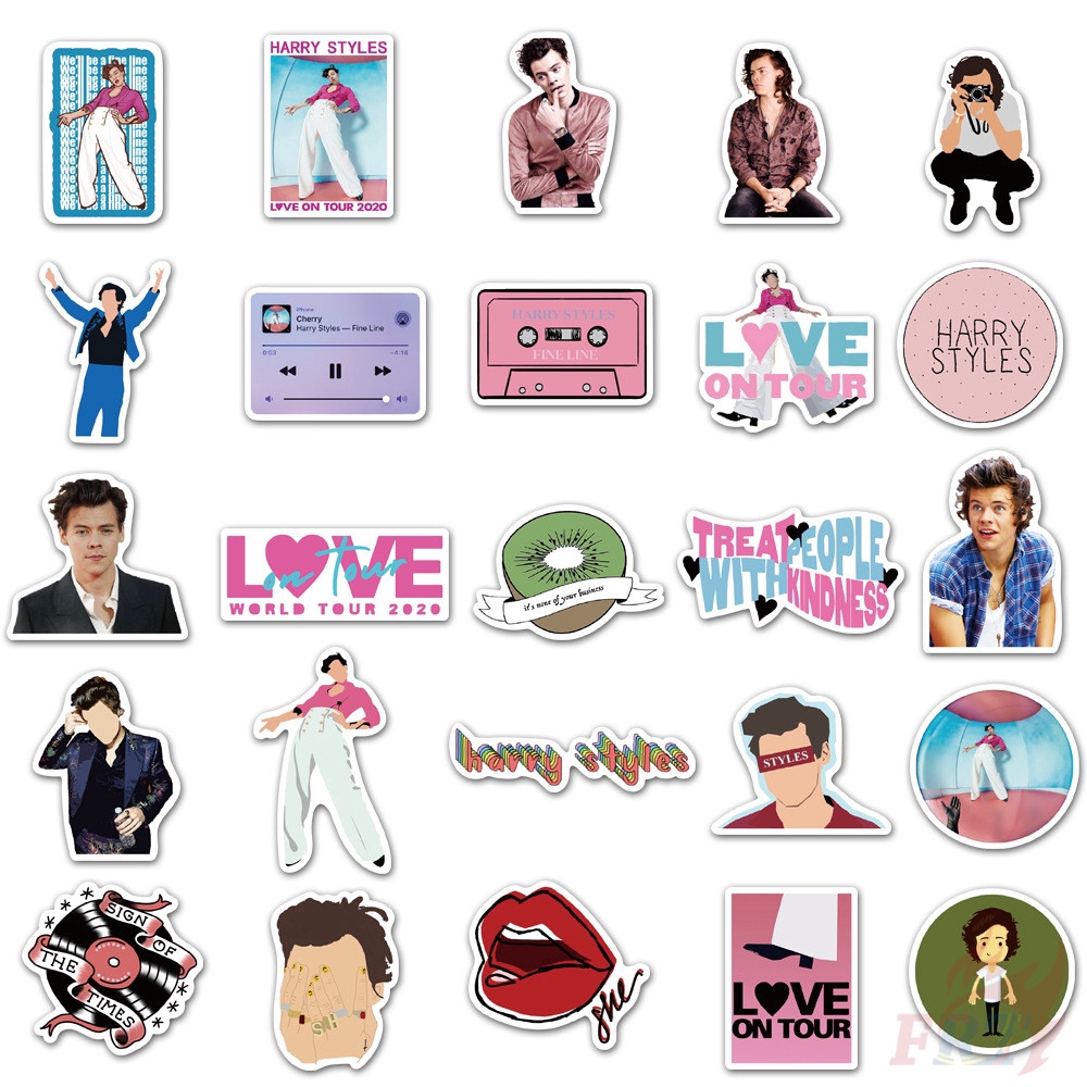 ❉ Harry Edward Styles - Series 01 England Singer Stickers ❉ 50Pcs/Set DIY Fashion Luggage Laptop Skateboard Decals Doodle Stickers