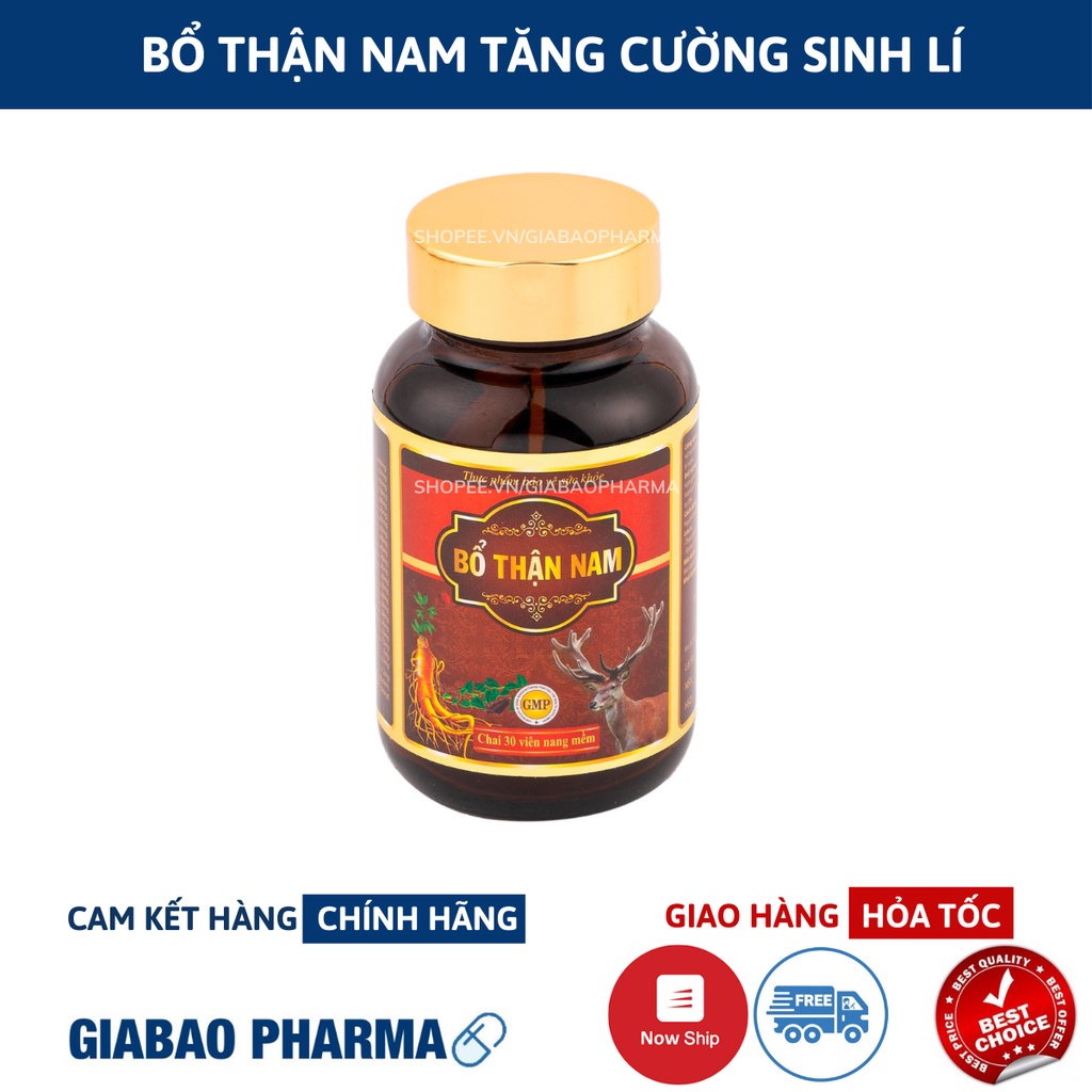 Sâm nhung tăng cường sinh lý Bổ Thận Nam -Hộp 30 Viên