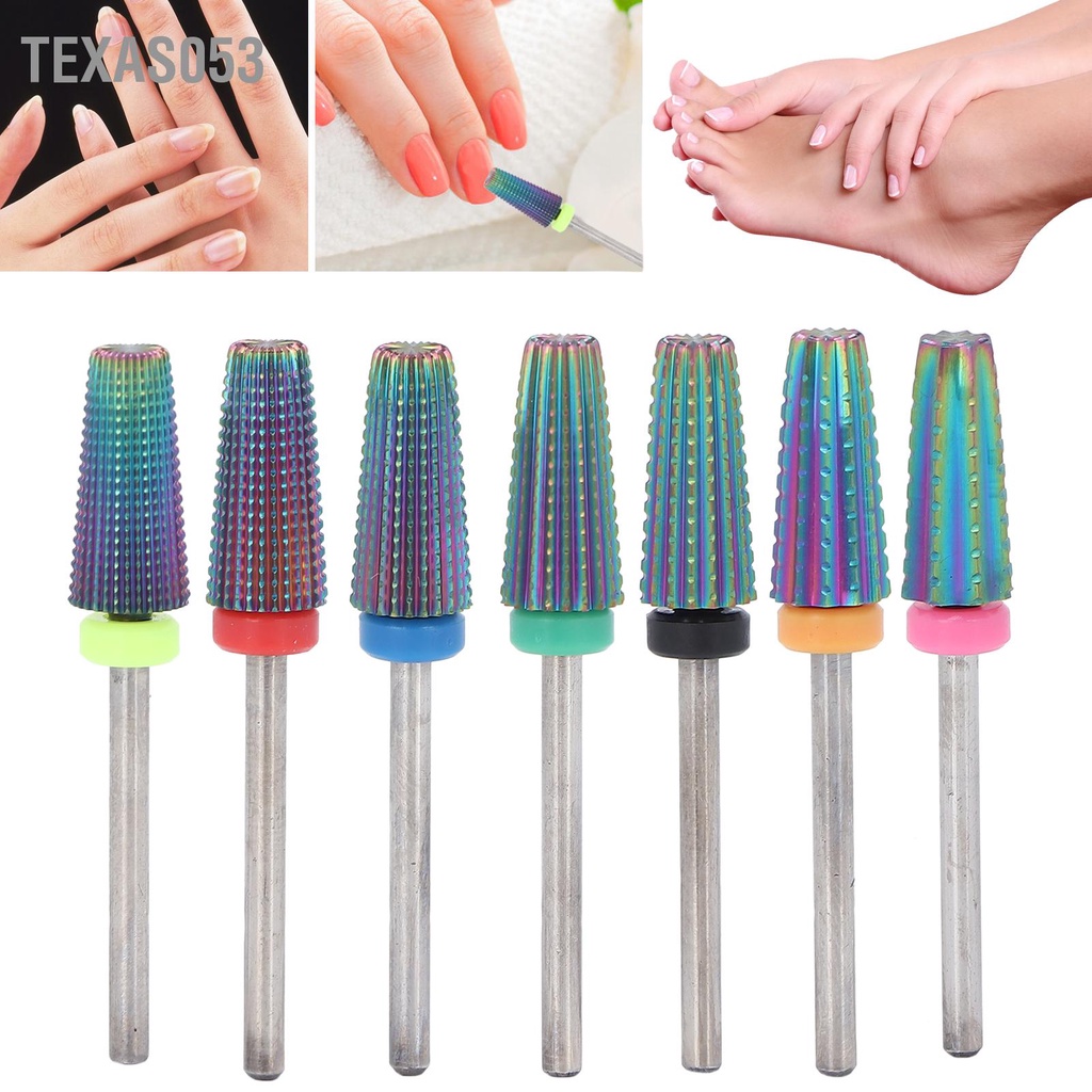 [Hàng Sẵn] Đầu mài đánh bóng móng tay bằng thép vonfram Đa chức năng chuyên nghiệp 【Texas053】