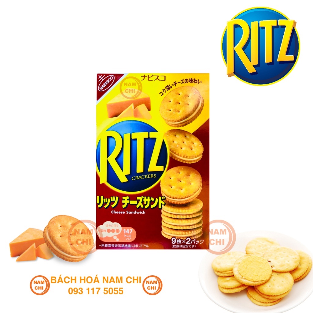 Bánh Ritz Crackers Cheese Kẹp Phô Mai - Nhật Bản