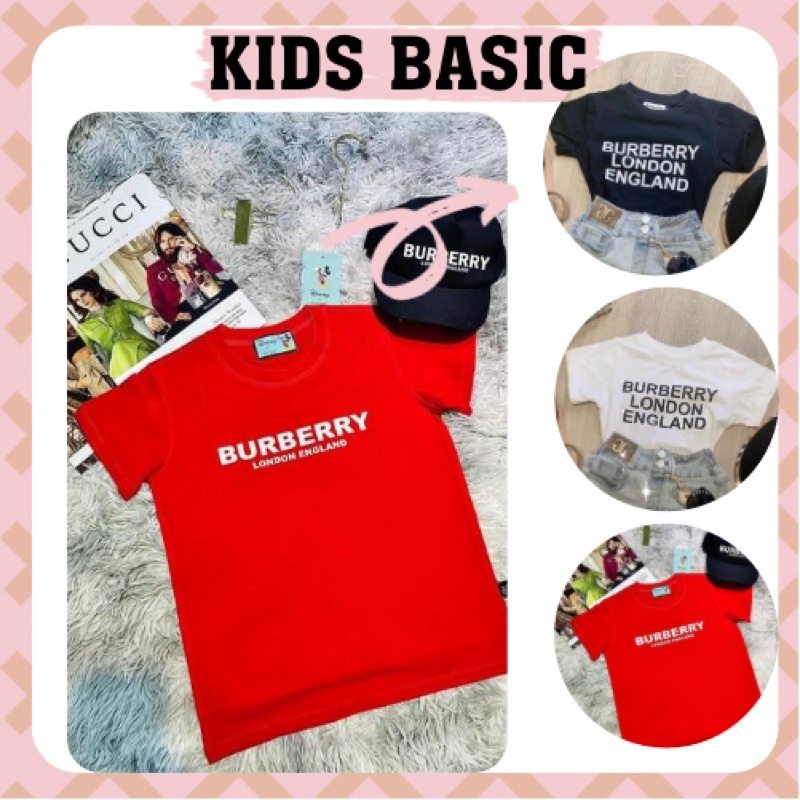 Áo thun, áo phông tay lỡ bé trai bé gái unisex BBR Lon don 100% cotton thoáng mát, Kids_basic97