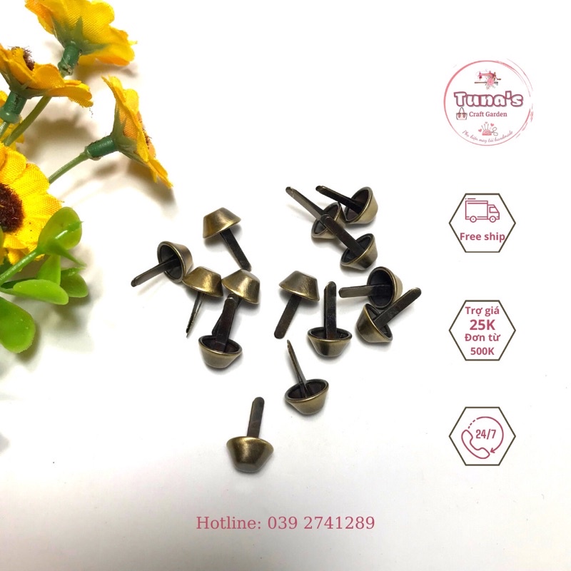 Chân nấm gắn đáy túi xách set 4c