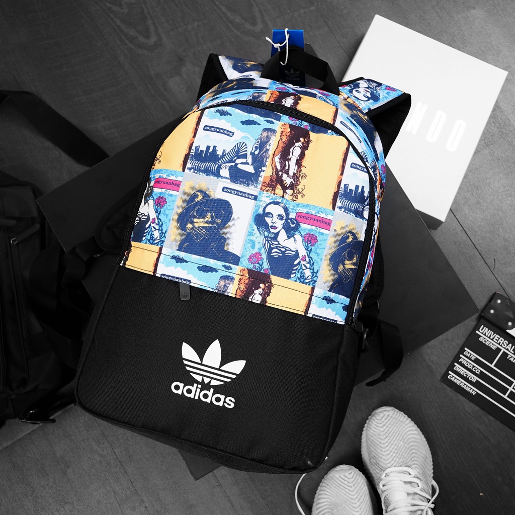 Balo adidas hotgirl đi học-balo đi làm - balo laptop-vải polyester chống nước adidas hot girl