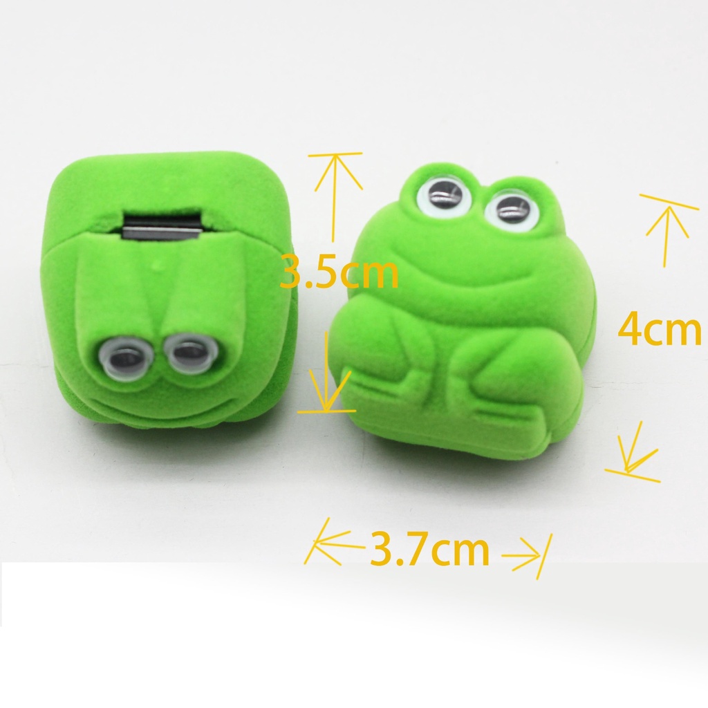 IF ME Hộp/ Nhẫn   bằng nhựa resin kiểu chú ếch màu trơn tùy chọn loại thời trang cho cặp đôi