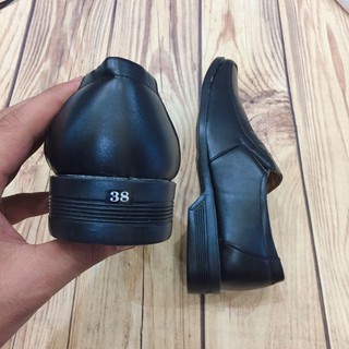 Giày NAM trung niên da mềm may đế đen( Chất Store )