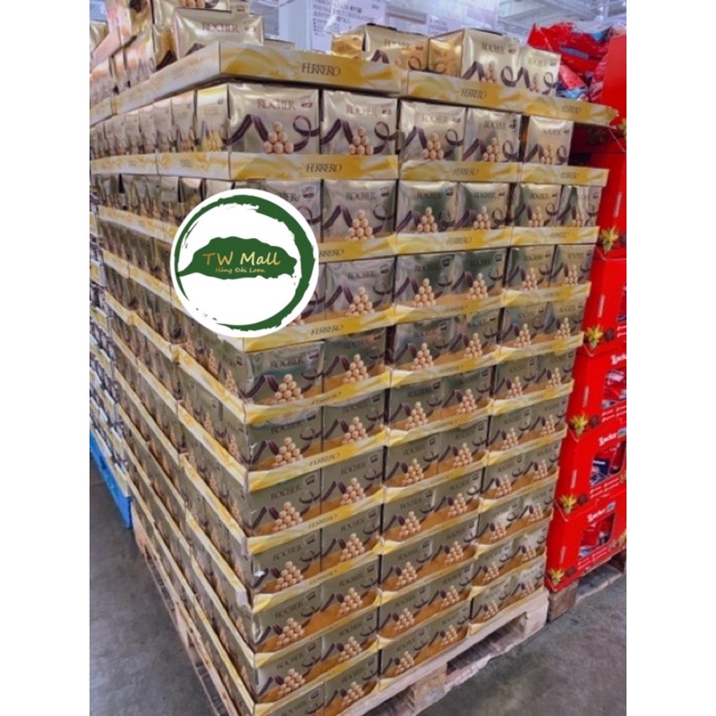 HỘP 16 Vỉ socola Ferrero Rocher Halzenut Ý 600g- nhập khẩu Đài Loan- TW Mall