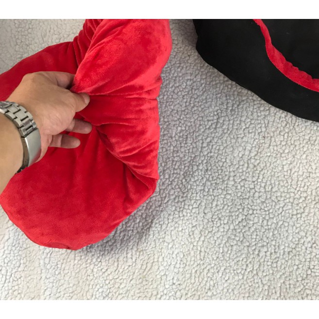 ổ nệm chó mèo tặng kèm trái tim cho chó lớn