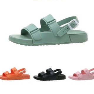 Dép sandal nữ 2 quai dẻo, Ulzzang đế bánh mỳ 3cm