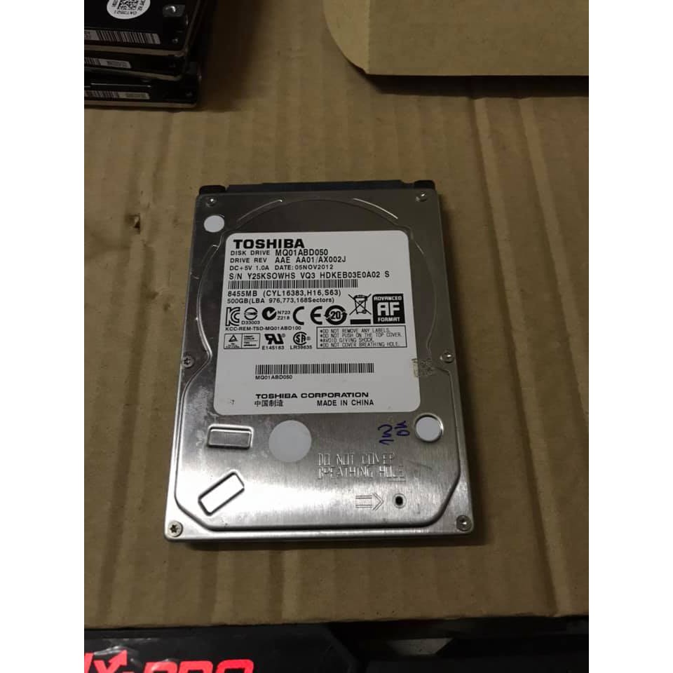 Ổ Cứng HDD Laptop 500GB 5400rpm nhiều hãng đã test chuẩn