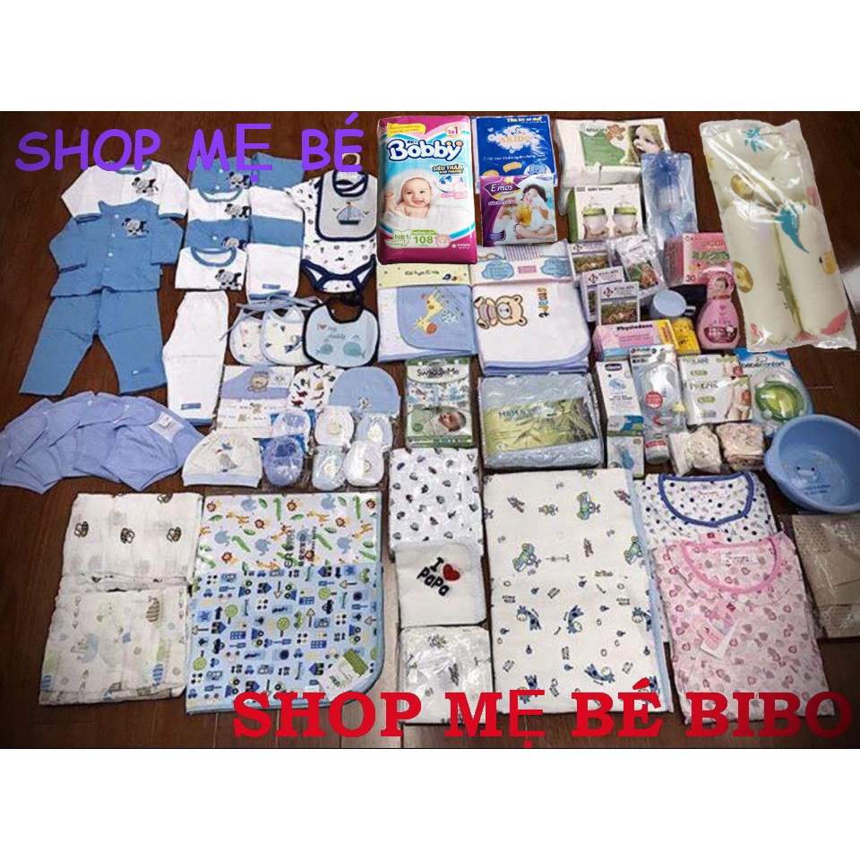 SET ĐỒ SƠ SINH TRỌN GÓI SET CAO CẤP ( SET CHO BÉ TRAI )