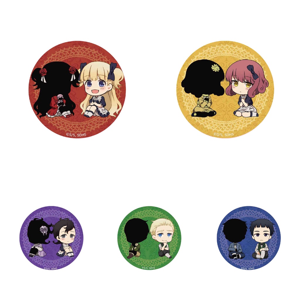 Huy hiệu cài áo IN HÌNH Shadows House ver ngồi anime chibi dễ thương tiện lợi