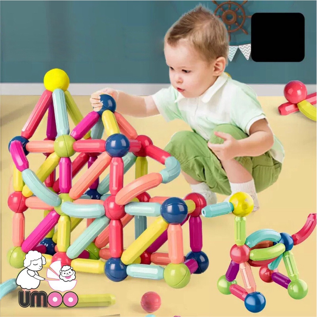 Bộ xếp hình nam châm từ tính UMoo