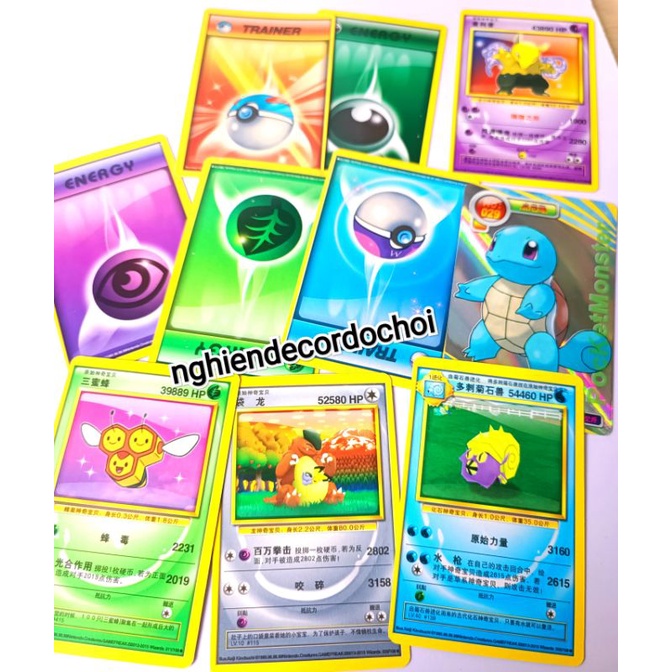 Hộp thẻ bài Pokemon 37 lá bằng giấy. Cam kết hàng đẹp như ảnh.