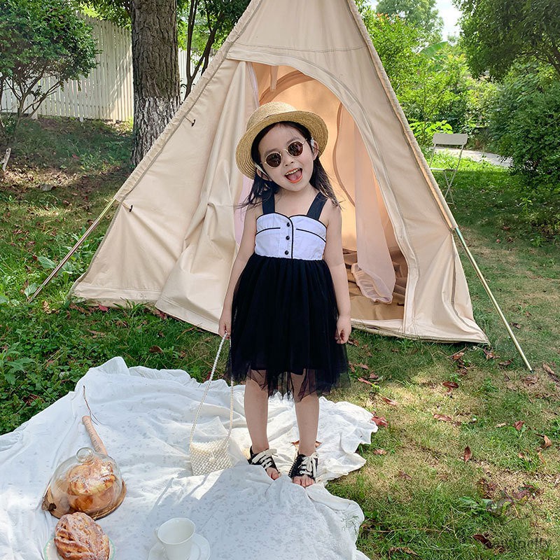 Đầm Công Chúa Phối Ren Cho Bé Gái