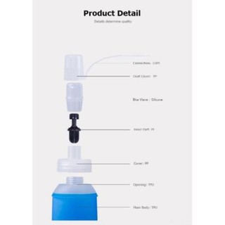 Bình nước mềm Aonijie SD19, 450ml, du lịch, tiện lợi, thể thao, chống rò rỉ