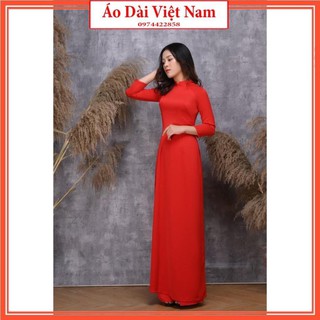 áo dài trơn lụa nhật nhiều màu sắc phong phú