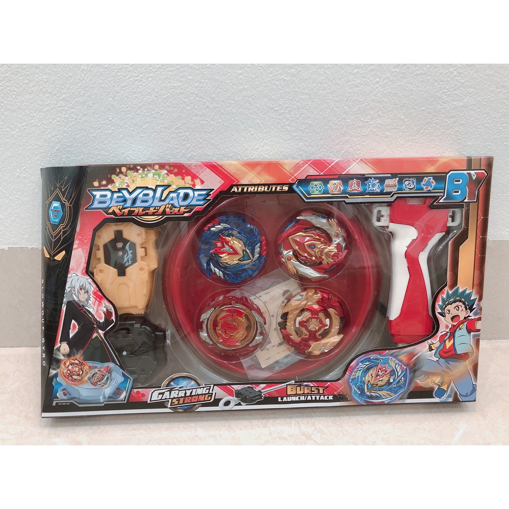 Bộ Đấu Trường 4 Con Quay Beyblade Có Tay Cầm